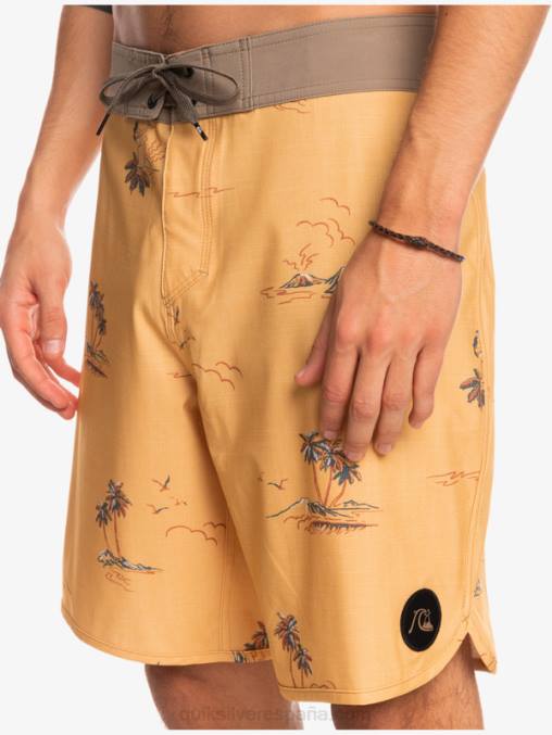 ocre shorts de playa surfsilk festoneado 19 D6T4D1497 hombres Quiksilver