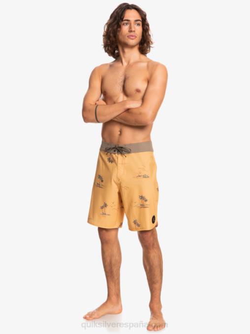 ocre shorts de playa surfsilk festoneado 19 D6T4D1497 hombres Quiksilver