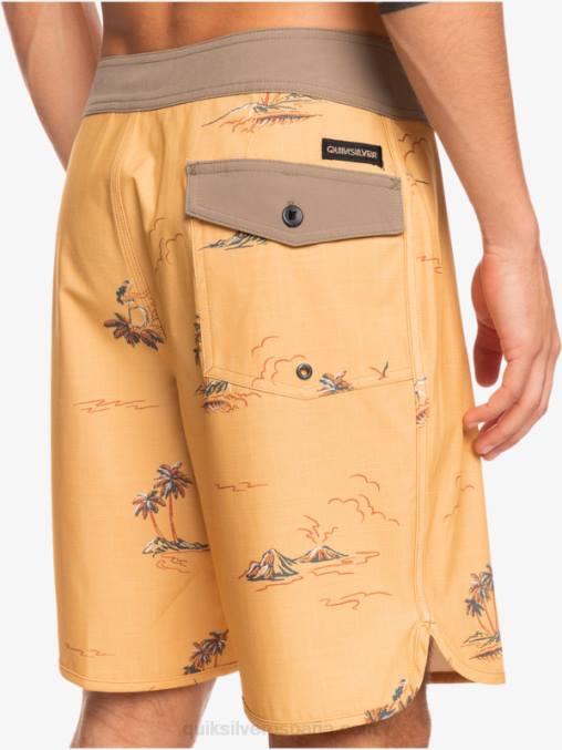 ocre shorts de playa surfsilk festoneado 19 D6T4D1497 hombres Quiksilver