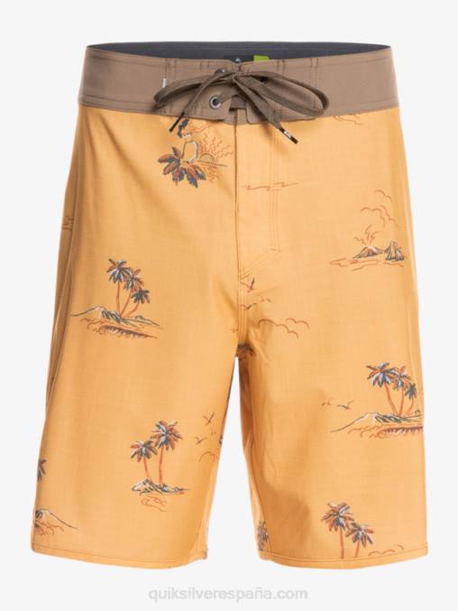 ocre shorts de playa surfsilk festoneado 19 D6T4D1497 hombres Quiksilver
