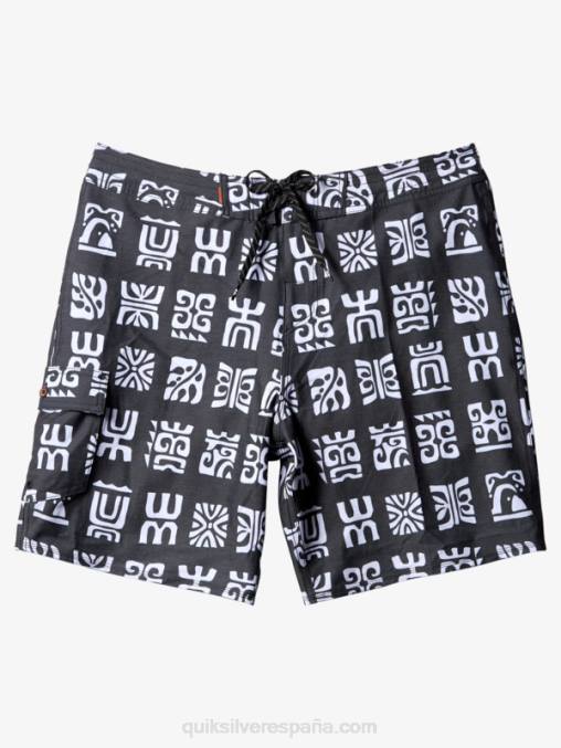 paleta de canal negro bs shorts de playa waterman channel paddle 20 D6T4D640 hombres Quiksilver
