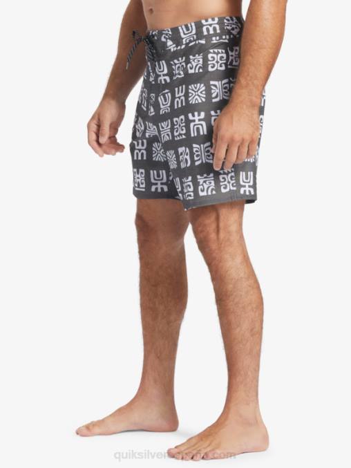 paleta de canal negro bs shorts de playa waterman channel paddle 20 D6T4D640 hombres Quiksilver