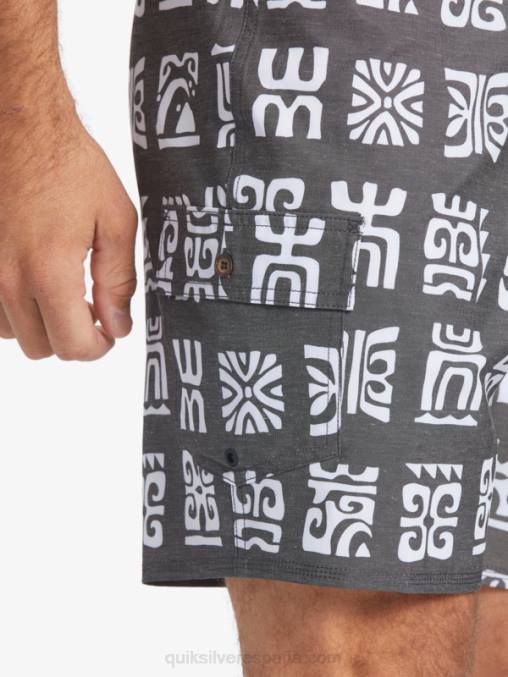 paleta de canal negro bs shorts de playa waterman channel paddle 20 D6T4D640 hombres Quiksilver
