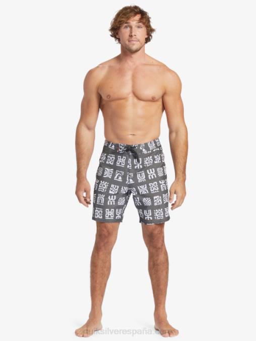 paleta de canal negro bs shorts de playa waterman channel paddle 20 D6T4D640 hombres Quiksilver