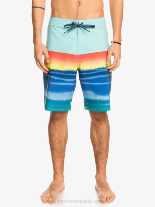 piscina verde shorts de playa surfsilk panel 20 D6T4D1455 hombres Quiksilver