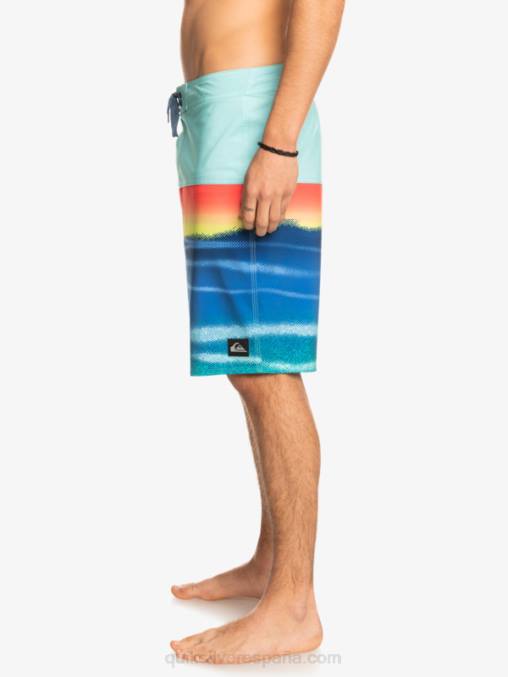 piscina verde shorts de playa surfsilk panel 20 D6T4D1455 hombres Quiksilver