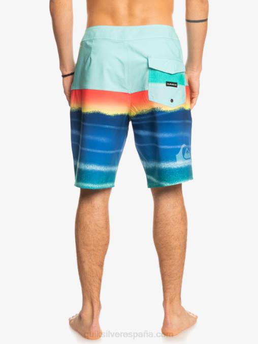 piscina verde shorts de playa surfsilk panel 20 D6T4D1455 hombres Quiksilver