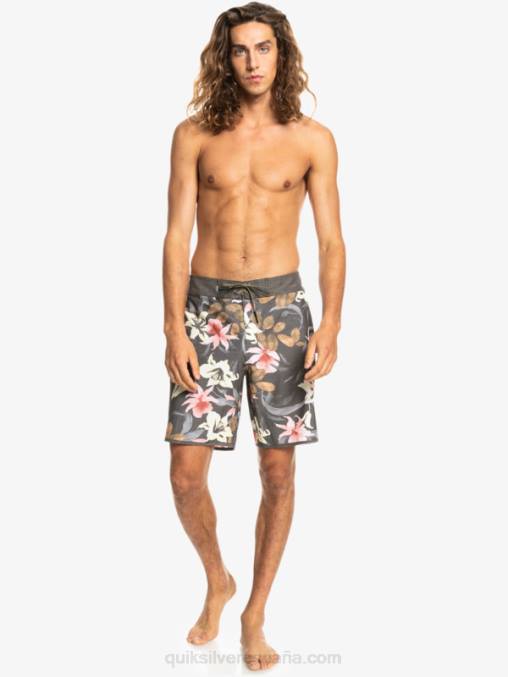 pista shorts de playa cáñamo elástico festoneado 19 D6T4D1740 hombres Quiksilver