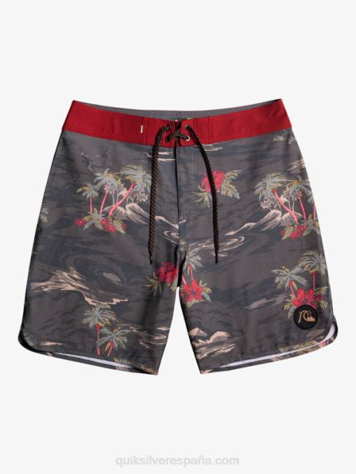pista shorts de playa cáñamo elástico festoneado 19 D6T4D1742 hombres Quiksilver