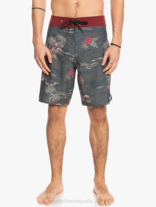pista shorts de playa cáñamo elástico festoneado 19 D6T4D1742 hombres Quiksilver