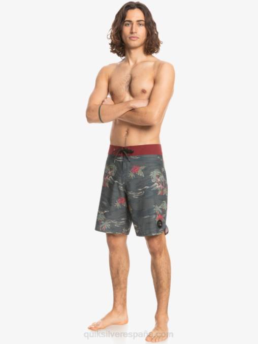 pista shorts de playa cáñamo elástico festoneado 19 D6T4D1742 hombres Quiksilver