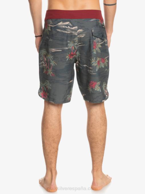 pista shorts de playa cáñamo elástico festoneado 19 D6T4D1742 hombres Quiksilver