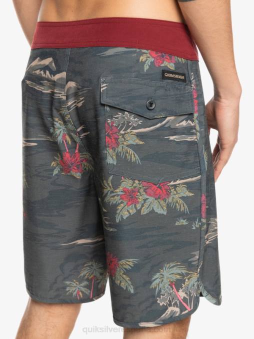 pista shorts de playa cáñamo elástico festoneado 19 D6T4D1742 hombres Quiksilver