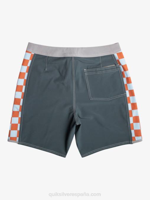 pizarra oscura shorts de playa arco 18 originales D6T4D172 hombres Quiksilver