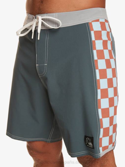 pizarra oscura shorts de playa arco 18 originales D6T4D172 hombres Quiksilver