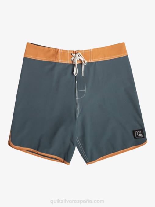 pizarra oscura shorts de playa originales festoneados 18 D6T4D89 hombres Quiksilver