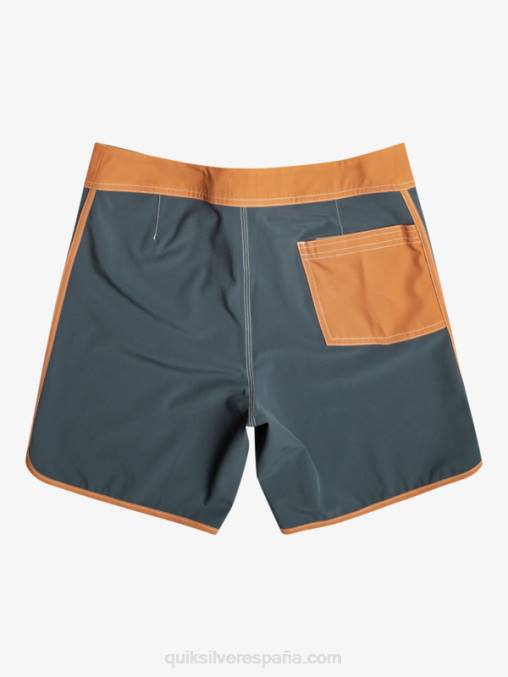 pizarra oscura shorts de playa originales festoneados 18 D6T4D89 hombres Quiksilver