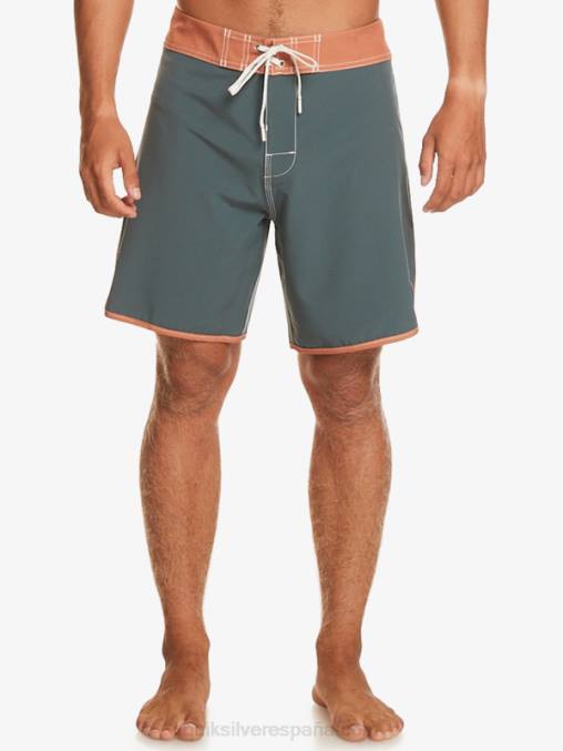 pizarra oscura shorts de playa originales festoneados 18 D6T4D89 hombres Quiksilver