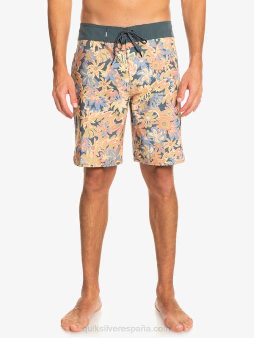 pizarra oscura shorts de playa surfsilk festoneado 19 D6T4D219 hombres Quiksilver