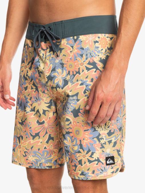 pizarra oscura shorts de playa surfsilk festoneado 19 D6T4D219 hombres Quiksilver