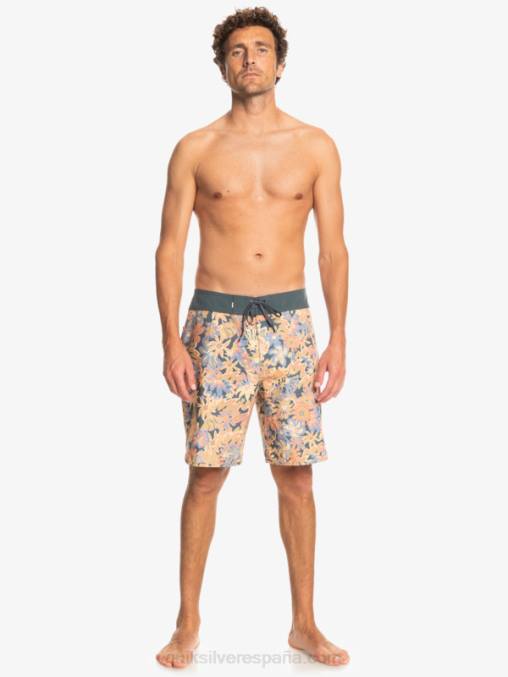 pizarra oscura shorts de playa surfsilk festoneado 19 D6T4D219 hombres Quiksilver