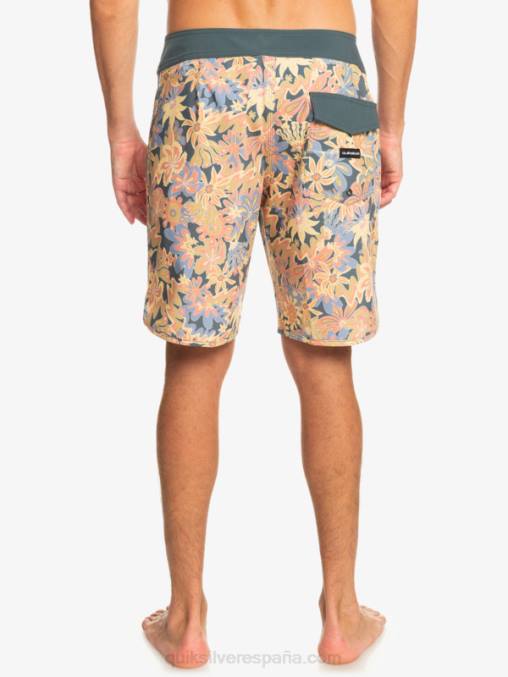 pizarra oscura shorts de playa surfsilk festoneado 19 D6T4D219 hombres Quiksilver