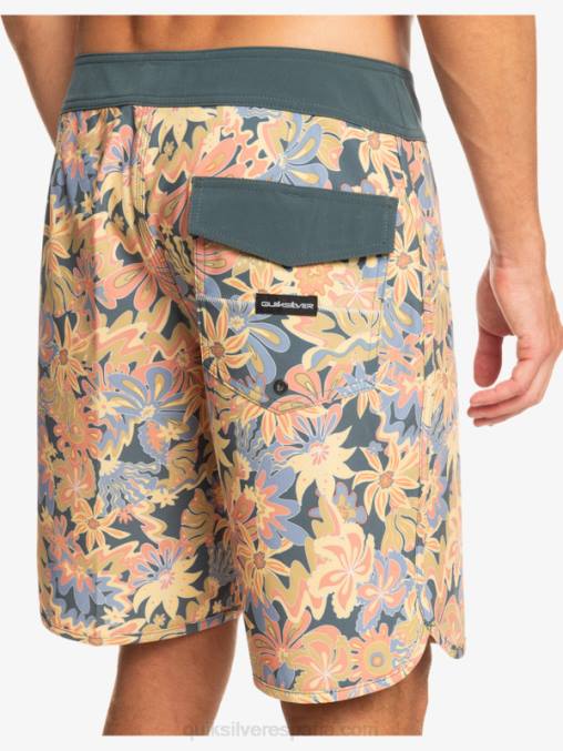 pizarra oscura shorts de playa surfsilk festoneado 19 D6T4D219 hombres Quiksilver