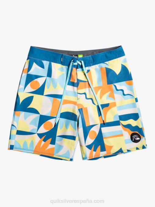 puerto marítimo shorts de playa surfsilk lavados 18 D6T4D1759 hombres Quiksilver