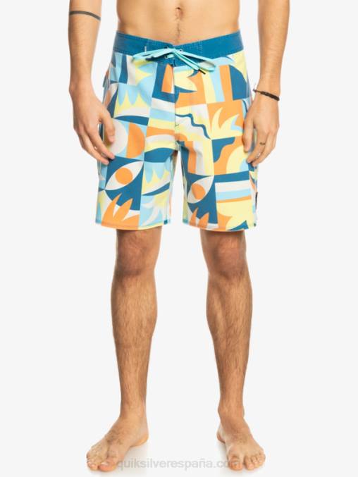 puerto marítimo shorts de playa surfsilk lavados 18 D6T4D1759 hombres Quiksilver