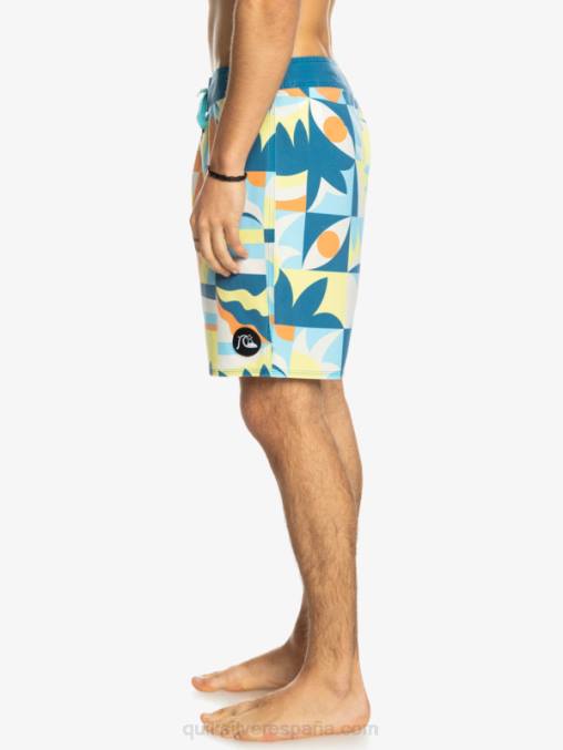 puerto marítimo shorts de playa surfsilk lavados 18 D6T4D1759 hombres Quiksilver