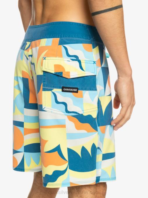 puerto marítimo shorts de playa surfsilk lavados 18 D6T4D1759 hombres Quiksilver
