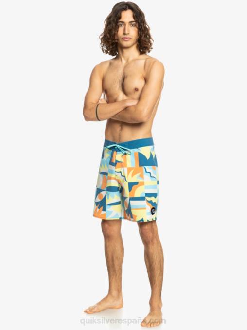 puerto marítimo shorts de playa surfsilk lavados 18 D6T4D1759 hombres Quiksilver