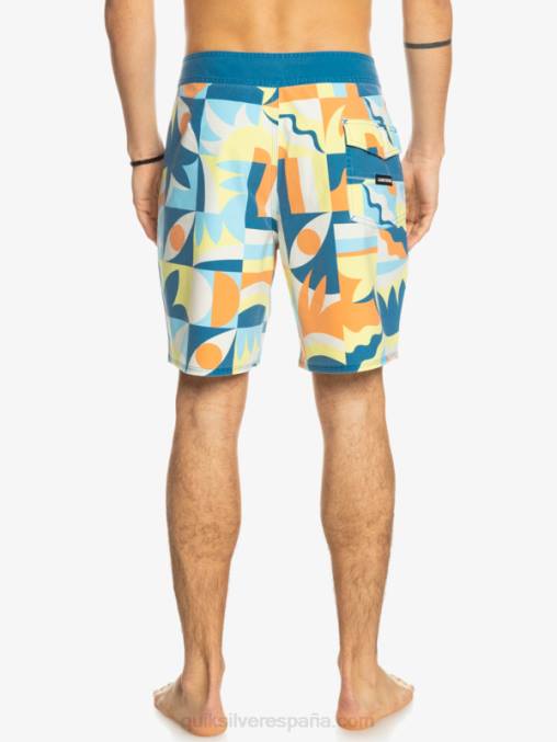 puerto marítimo shorts de playa surfsilk lavados 18 D6T4D1759 hombres Quiksilver