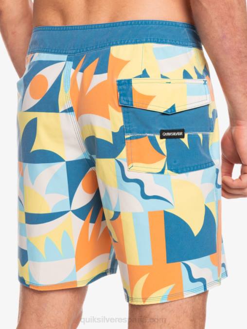 puerto marítimo shorts de playa surfsilk lavados 18 D6T4D1759 hombres Quiksilver