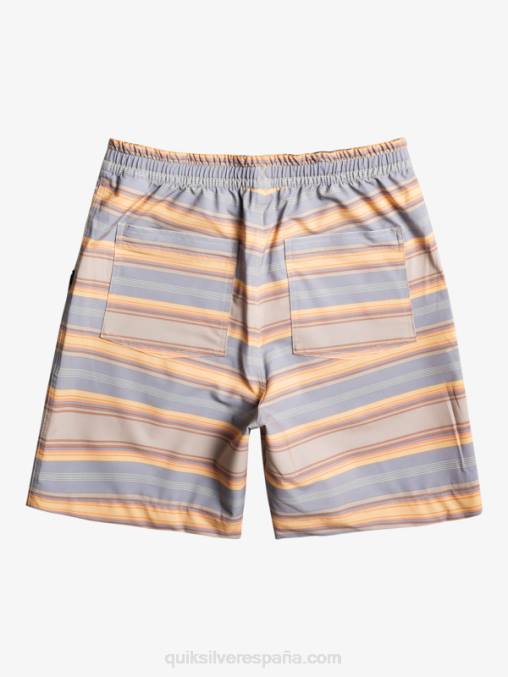 raya plaza taupe surf days shorts de playa con estampado de anfibios taxer 18 D6T4D104 hombres Quiksilver