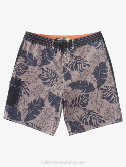 retroceso negro shorts de baño waterman con estampado retro 2 19 D6T4D848 hombres Quiksilver