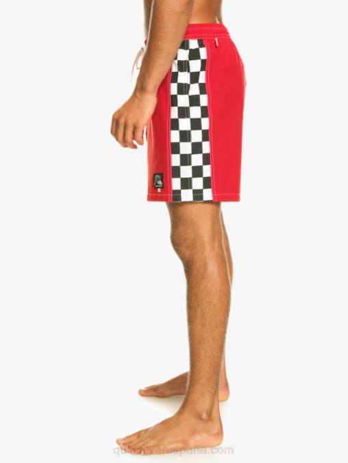 rojo de alto riesgo arco original 17 voleas D6T4D530 hombres Quiksilver