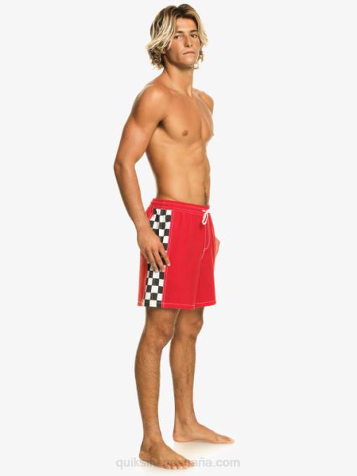 rojo de alto riesgo arco original 17 voleas D6T4D530 hombres Quiksilver