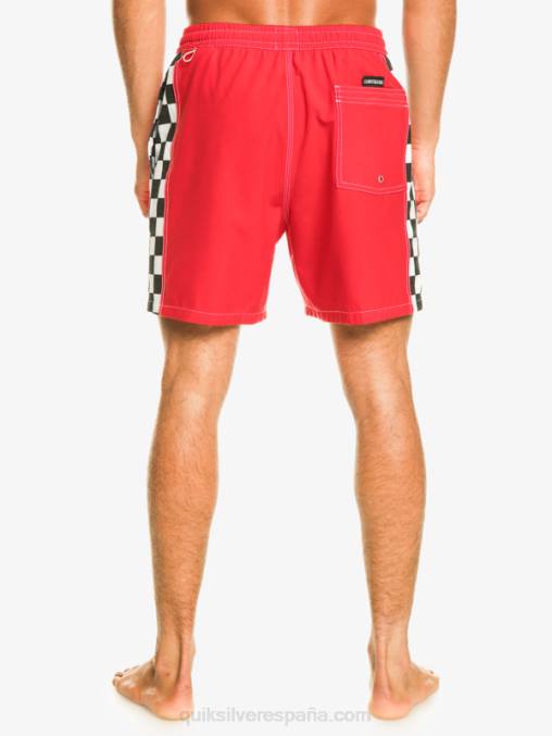 rojo de alto riesgo arco original 17 voleas D6T4D530 hombres Quiksilver