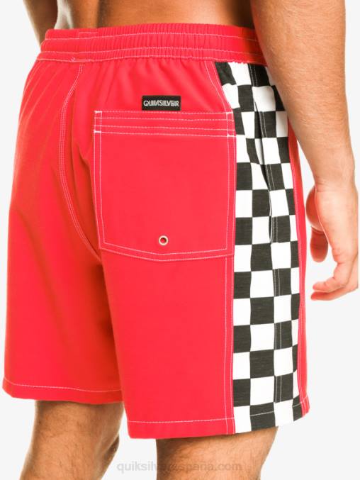rojo de alto riesgo arco original 17 voleas D6T4D530 hombres Quiksilver