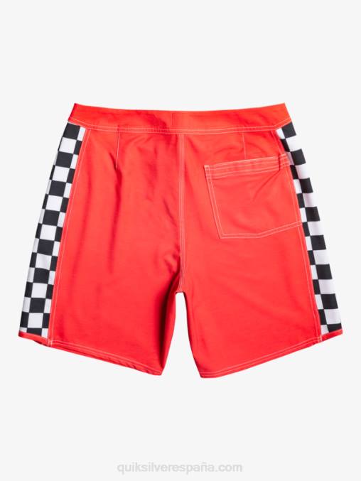 rojo de alto riesgo shorts de playa arco 18 originales D6T4D176 hombres Quiksilver