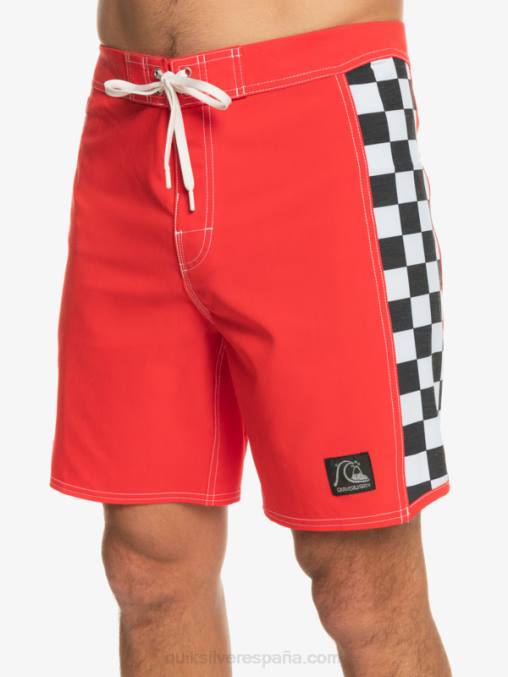rojo de alto riesgo shorts de playa arco 18 originales D6T4D176 hombres Quiksilver