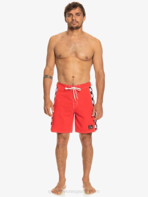 rojo de alto riesgo shorts de playa arco 18 originales D6T4D176 hombres Quiksilver