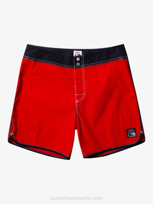 rojo de alto riesgo shorts de playa originales scallop snap 16 D6T4D169 hombres Quiksilver