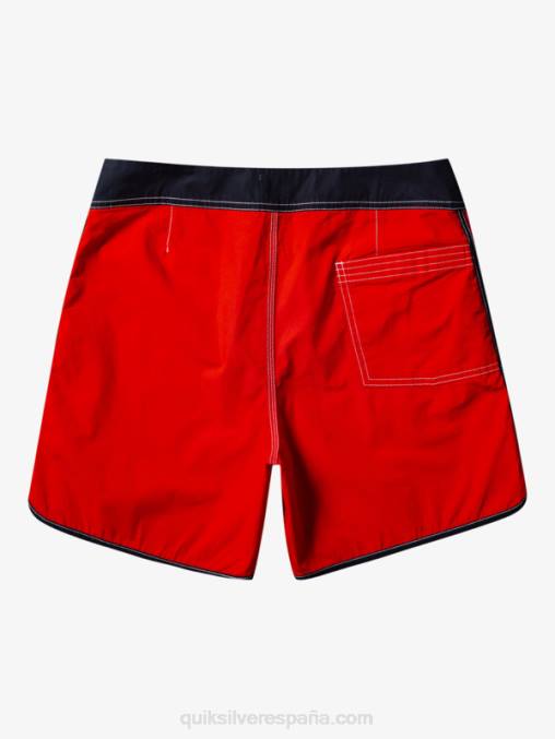 rojo de alto riesgo shorts de playa originales scallop snap 16 D6T4D169 hombres Quiksilver
