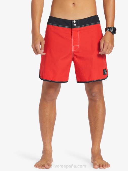 rojo de alto riesgo shorts de playa originales scallop snap 16 D6T4D169 hombres Quiksilver