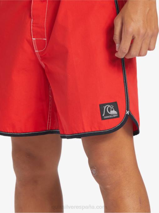 rojo de alto riesgo shorts de playa originales scallop snap 16 D6T4D169 hombres Quiksilver