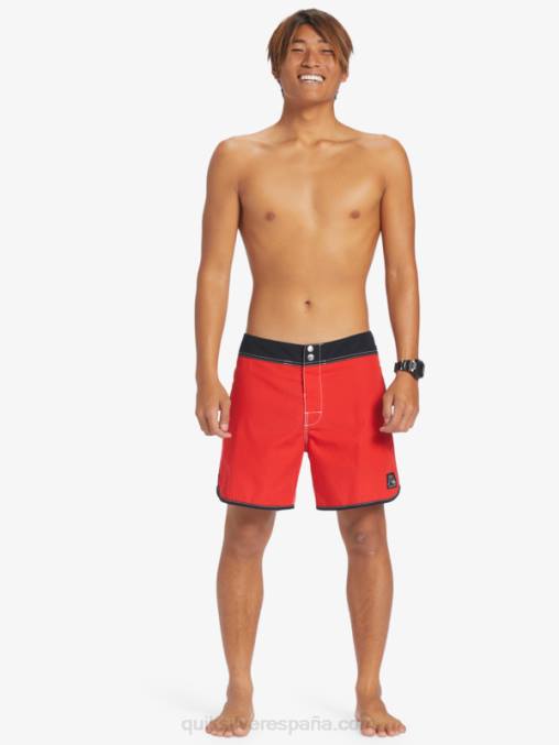 rojo de alto riesgo shorts de playa originales scallop snap 16 D6T4D169 hombres Quiksilver