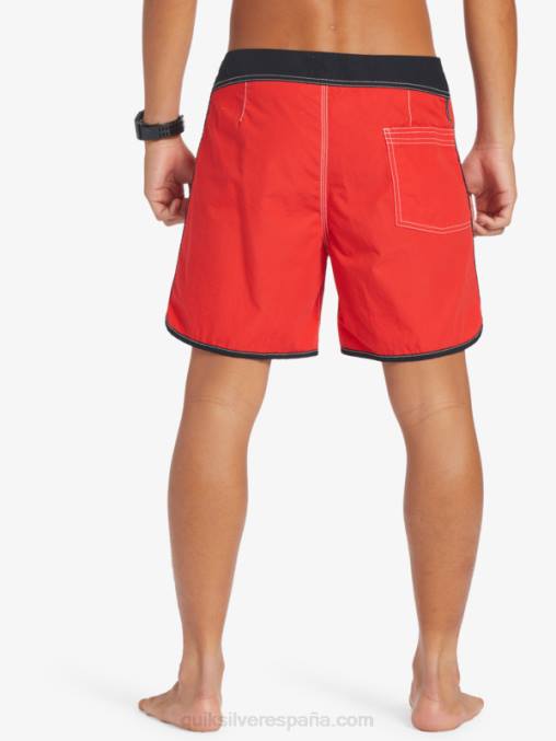 rojo de alto riesgo shorts de playa originales scallop snap 16 D6T4D169 hombres Quiksilver