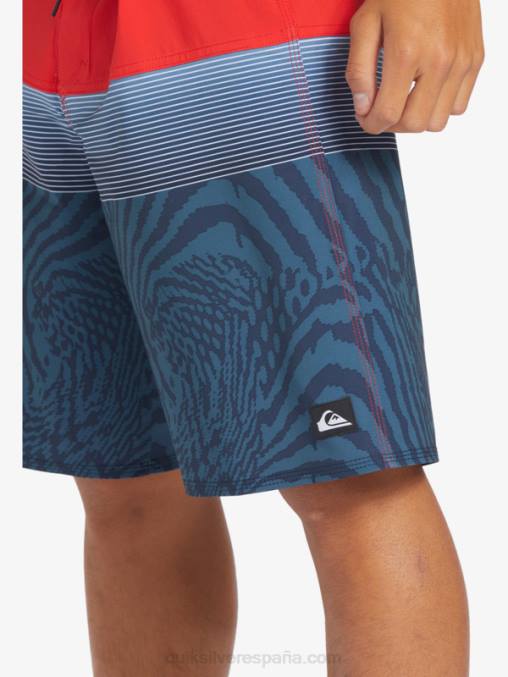 rojo de alto riesgo shorts de playa surfsilk panel 20 D6T4D132 hombres Quiksilver